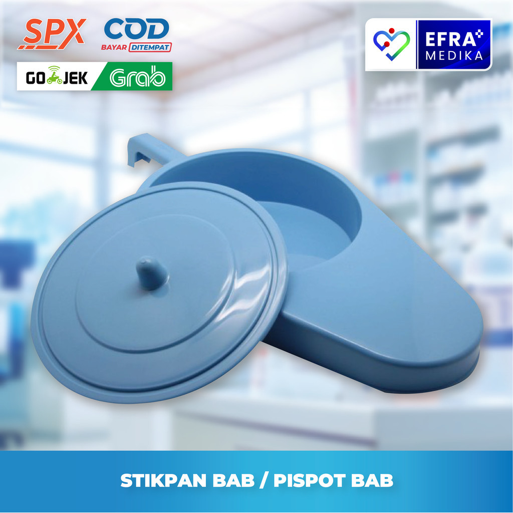 Pispot BAB Lansia / Stikpan BAB Plastik / Tempat BAB Dewasa