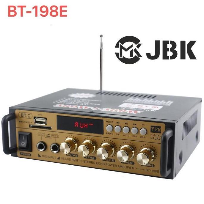 ARDHUW MKC JBK Soundcard BT-198E Bluetooth Stereo Audio Amplifier Fm Radio Usb Amplifier Karaoke Blu