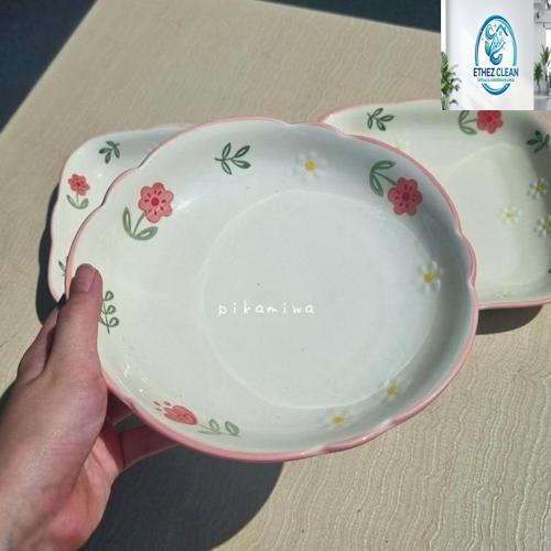 PIRING KERAMIK BUNGA PASTEL ROYAL ALFRED piring cantik piring lucu piring makan piring motif keramik