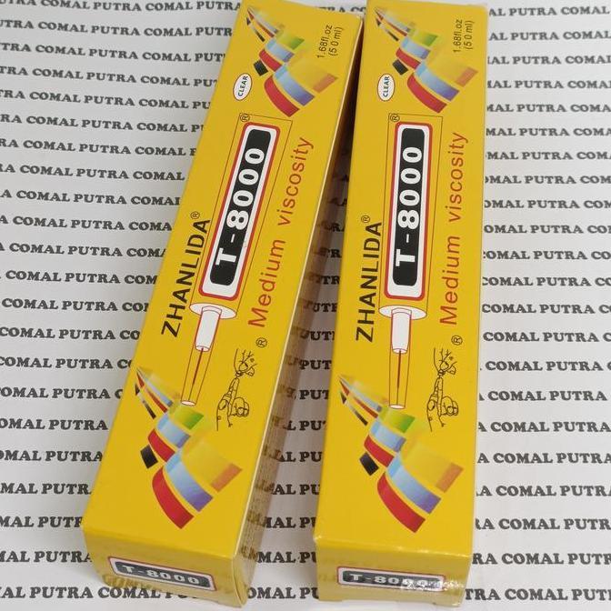 LEM PEREKAT LCD TOUCHSCREEN ZHANLIDA T8000 T-8000 PUTIH BENING 50ML