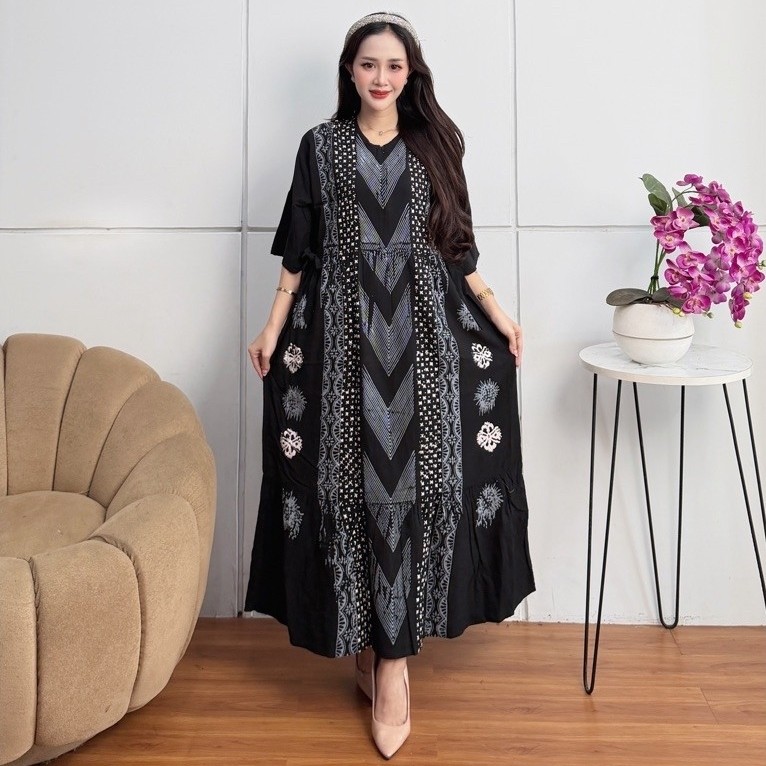 SEKDRESS RAYON TWILL RAYON BATIK CAP