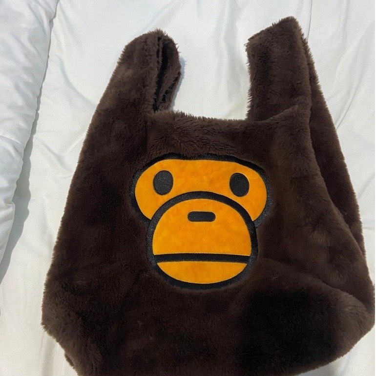 (preloved) Baby Milo by A Bathing Ape (BAPE) Furr Totebag-never used