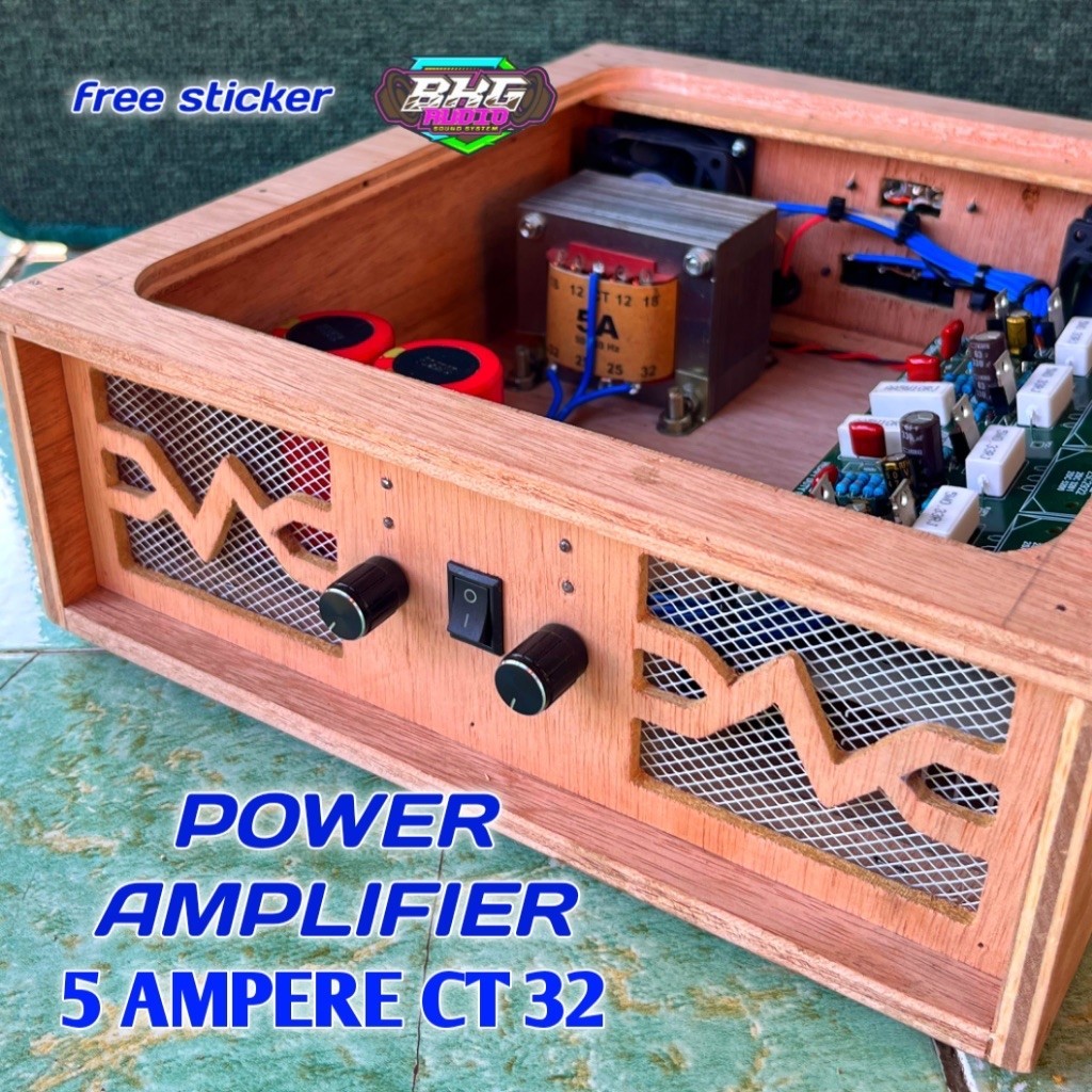 POWER AMPLIFIER RAKITAN 5 AMPERE MURNI BELL CT 32 ,2 Channel/stereo