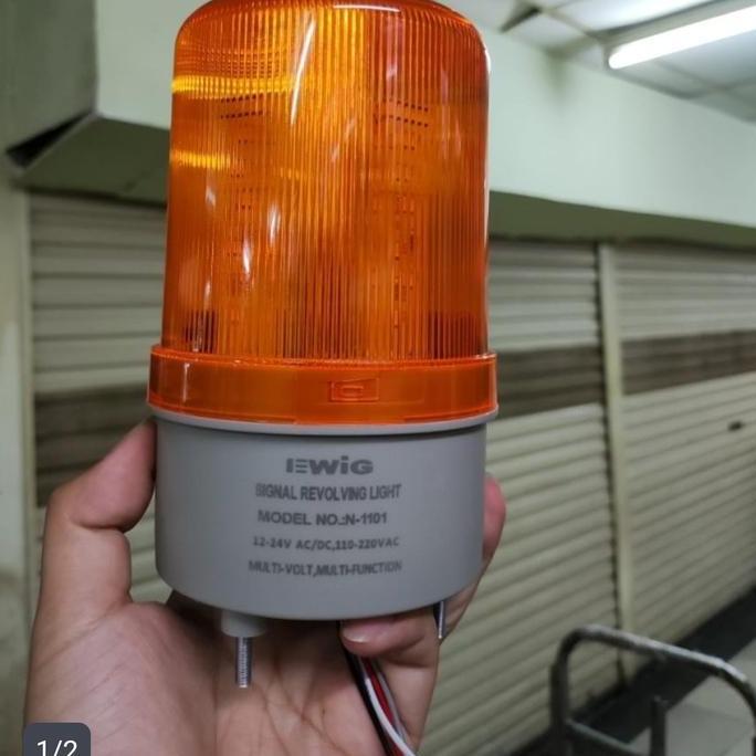 Lampu Rotary Ewig N-1101J Multi Voltase 12Vdc 24Vdc 220Vac / Rotary Ewig N1101J Buzzer