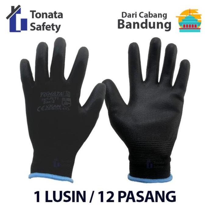 Sarung Tangan Kerja PU Tonata / Sarung Tangan Safety / Ukuran S GBR
