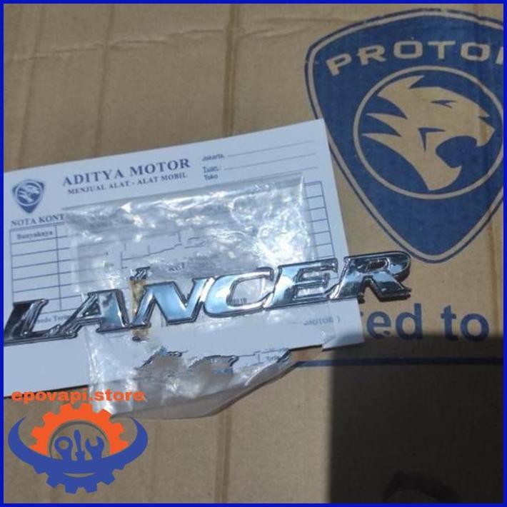 EMBLEM LOGO MERK LANCER CROME BAGASI BELAKANG LANCER EVO 4 CK MR245075 ASLI
