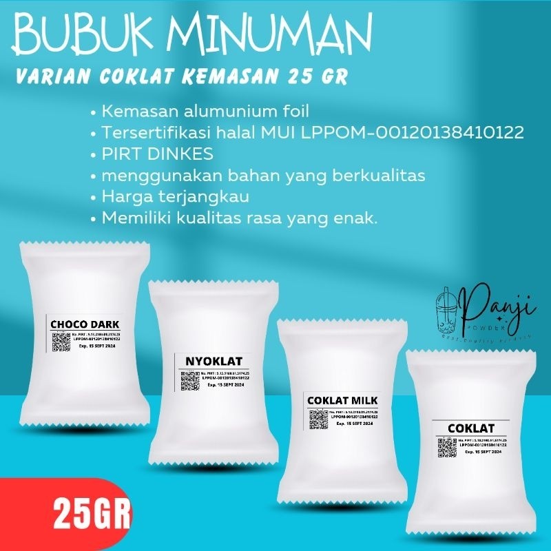 bubuk minuman rasa coklat 25gr serbuk minuman aneka rasa bubuk minuman aneka rasa bubuk steacky milk