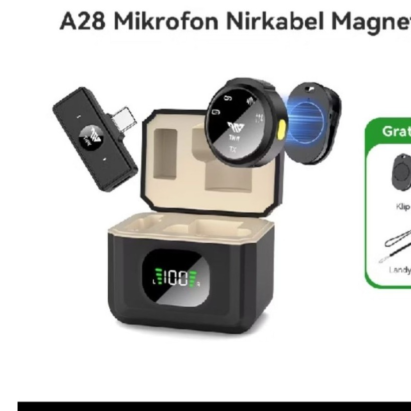 microphone wirelesse TNW A28 pernah di pakai tes 1x