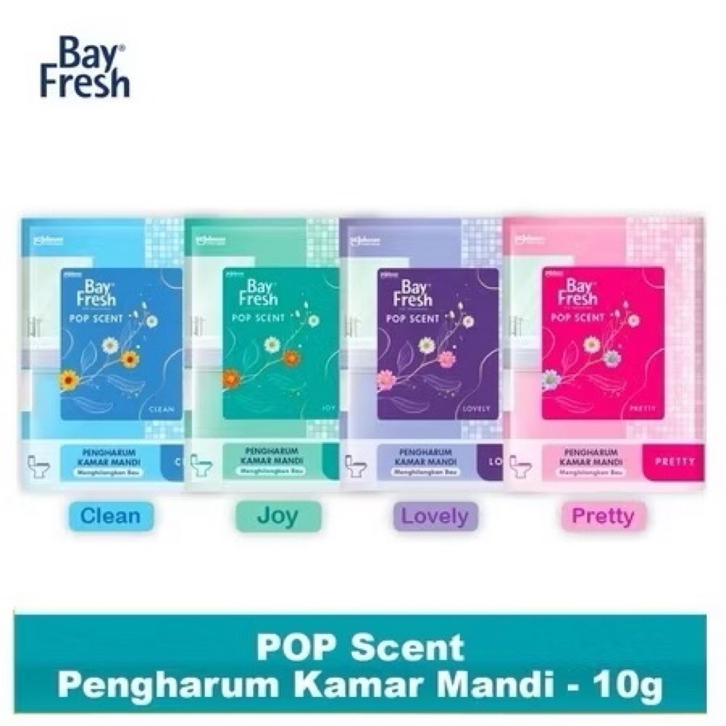 Bayfresh Pop Scent 10g / Bay Fresh Pengharum Kamar Mandi Awet Wangi Da Tahan Lama