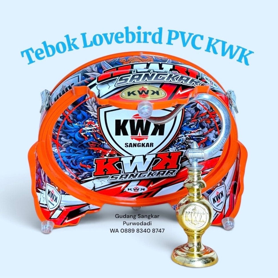 TEBOK LOVEBIRD KWK PVC IMPORT KUALITAS PREMIUM