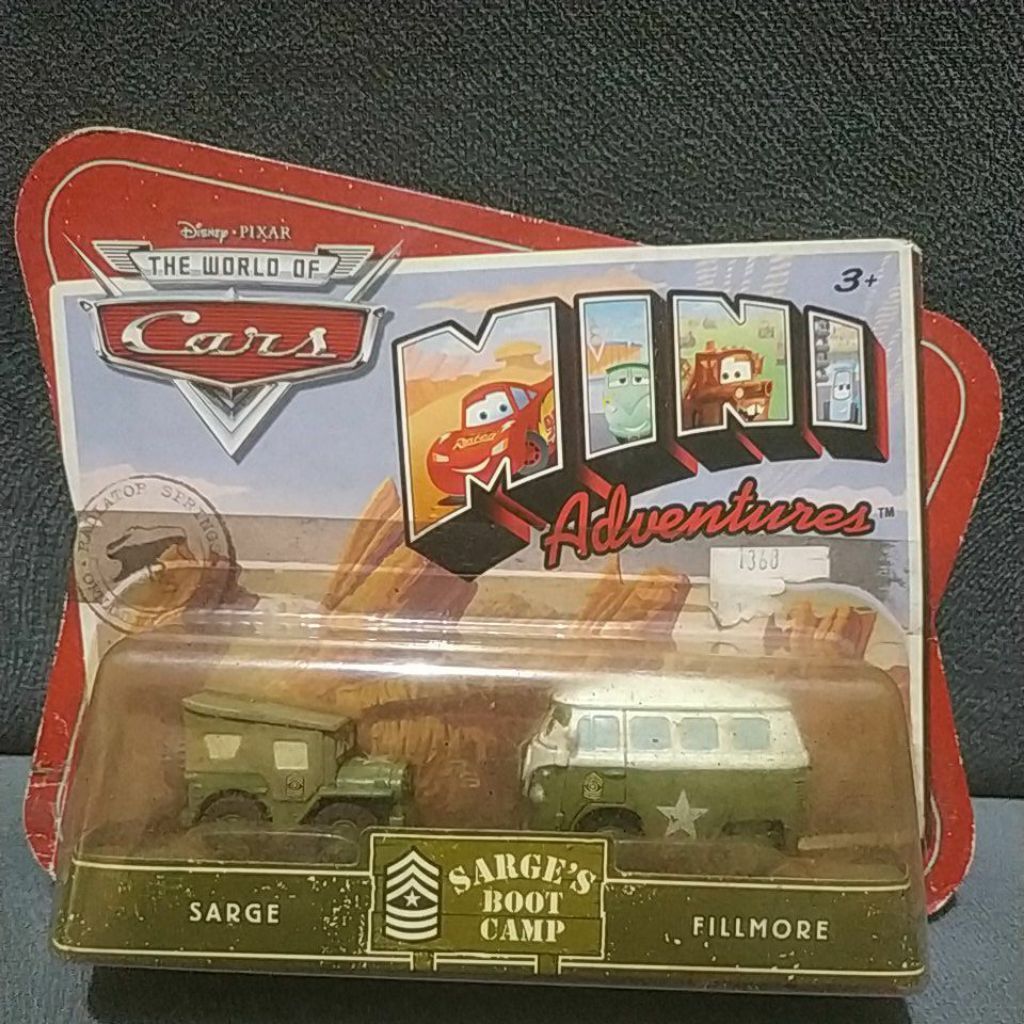 DISNEY PIXAR CARS SARGE BOOT CAMP , FILLMORE BARANG SESUAI POTO
