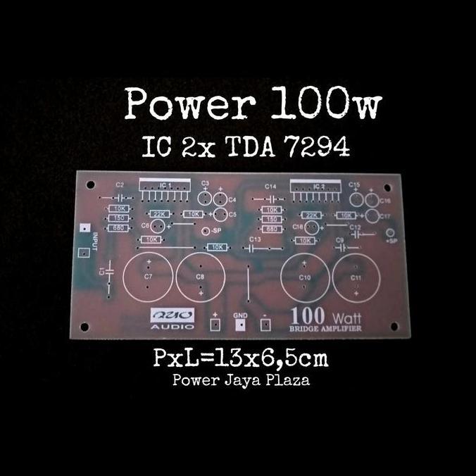 PCB 100W BRIDGE AMPLIFIER IC 2BH TDA7294 TDA 7294 PJP79