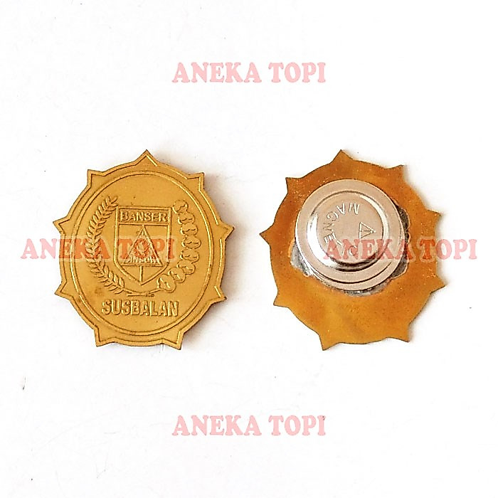 Pin Bros Banser Susbalan Warna Gold Pin Susbalan Banser Bahan Logam - Aneka Topi