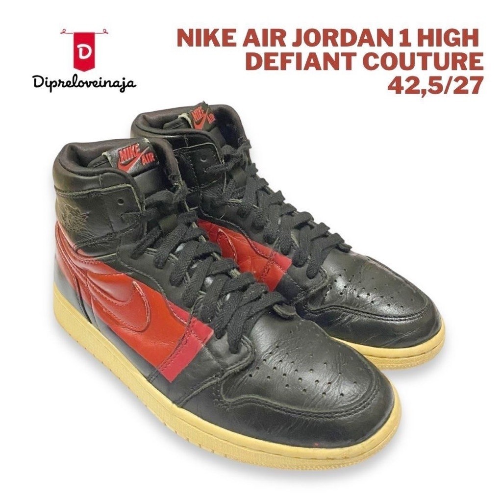 NIKE AIR JORDAN 1 HIGH DEFIANT COUTURE SIZE /27 PRELOVED DPLW0380