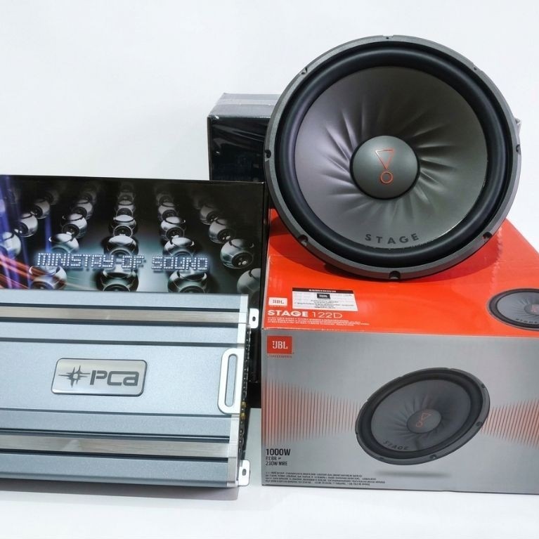 Paket Audio Mobil JBL 12inch Double Magnet