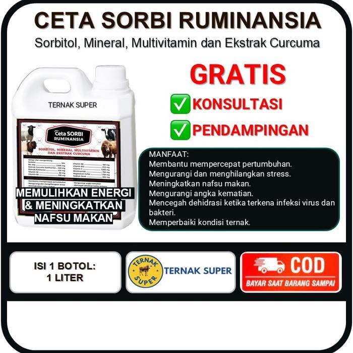 CETAVIT SORBI RUMINANSIA - MULTIVITAMIN UNTUK PENAMBAH NAFSU MAKAN TERNAK SAPI DOMBA KAMBING