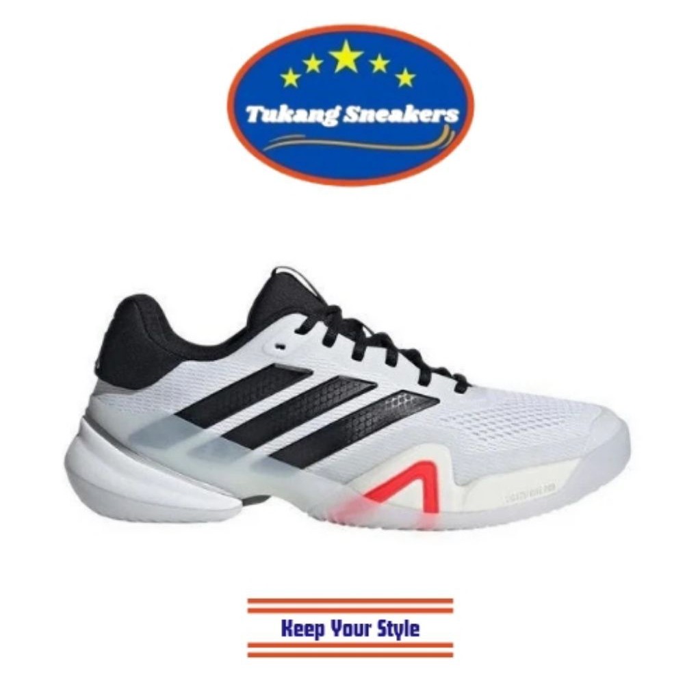 Sepatu Tenis Pria Adidas Barricade 14 White ADIJR9153