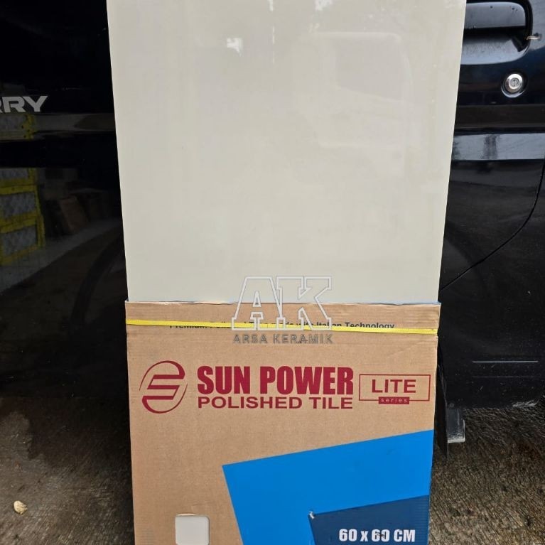 Granit Lantai 60x60 Sun Power Cream Polos