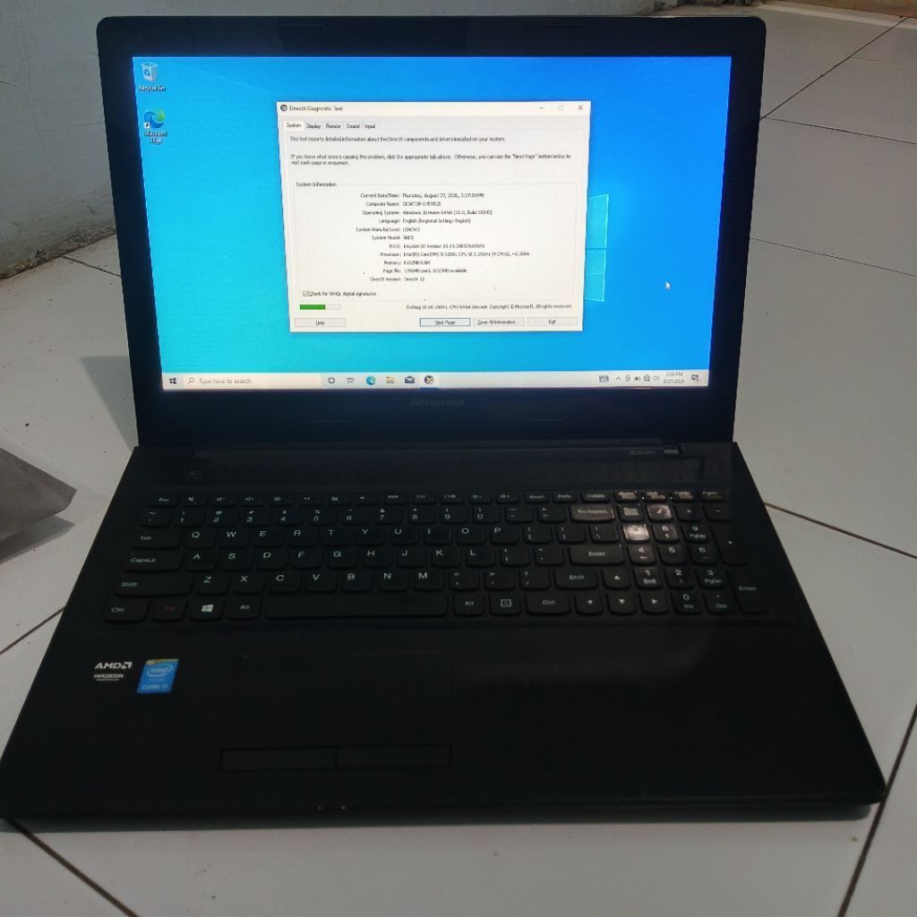 Laptop Lenovo Gaming 50-80 dual VGA
