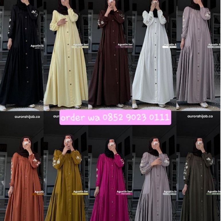 Gamis abaya agustine series by aurora hijab