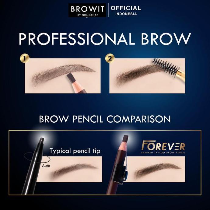Browit By Nongchat Forever Sharpen Tattoo Eyebrow Pencil