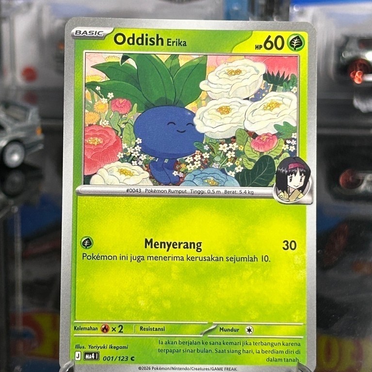 Kartu TCG Pokemon Oddish Indonesia Original