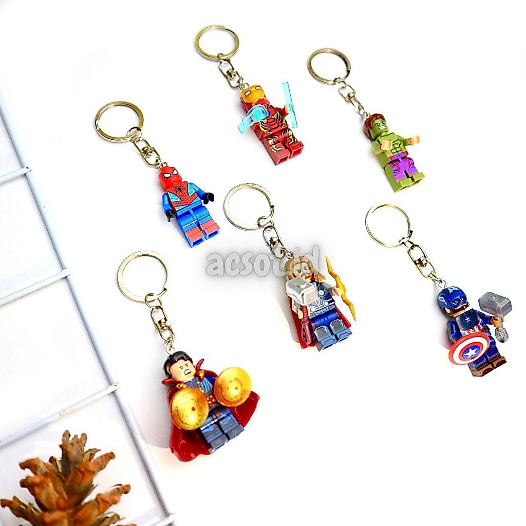 Marvel series Keychain | Minifigure Keychain Marvel series