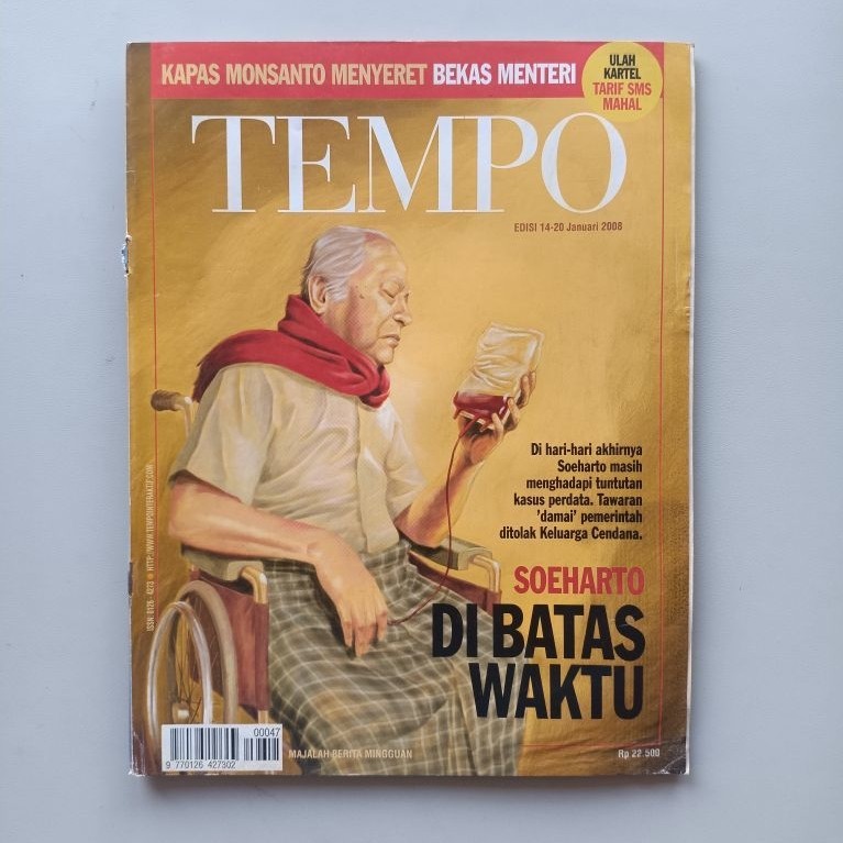 MAJALAH TEMPO EDISI 14-20 JANUARI 2008 SOEHARTO DI BATAS WAKTU