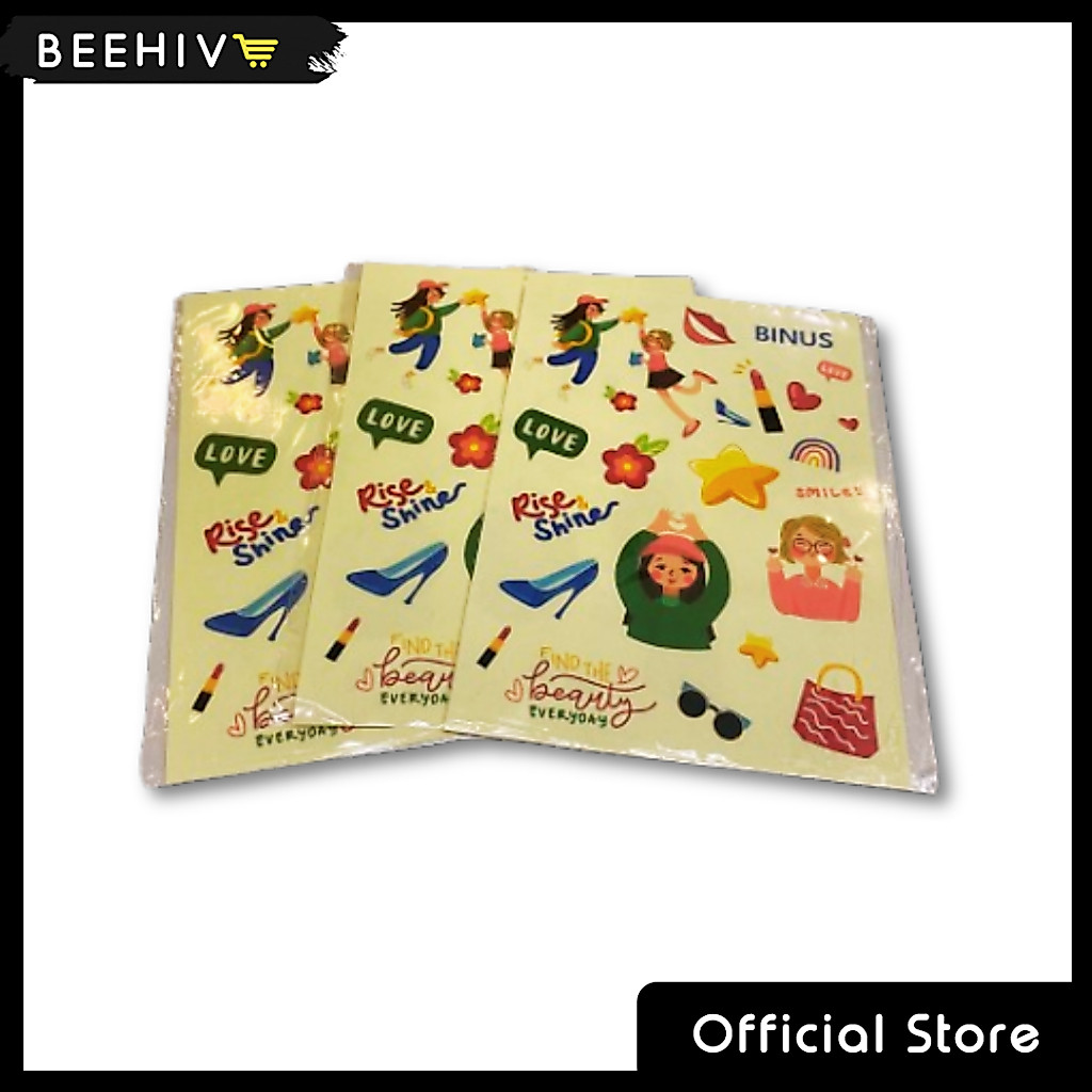Beehive Binus - Sticker Transparant Binus
