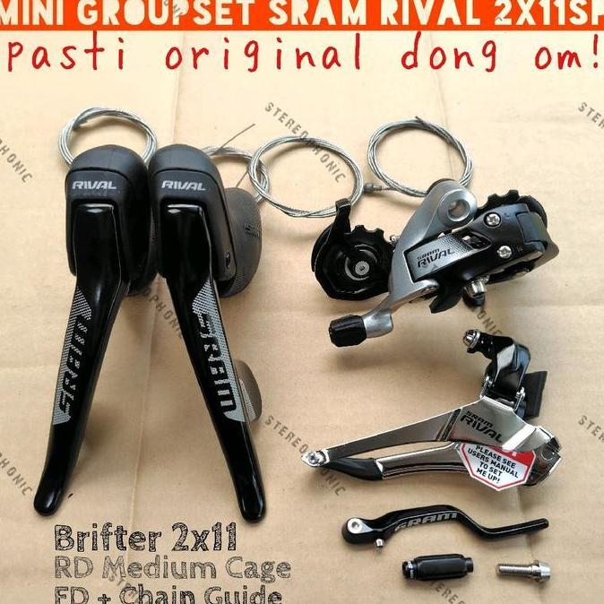 NEW ORIGINAL mini Groupset SRAM RIVAL 2x11speed isi: Brifter RD FD Chain Guide mini Groupset SRAM 2x