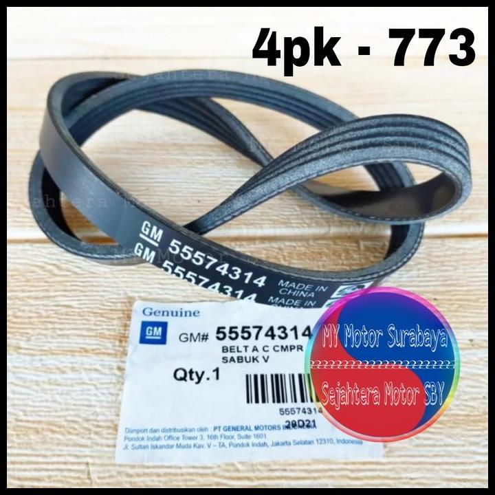 TERLARIS FAN BELT AC CHEVROLET SPIN DIESEL 1300 CC 4PK 773 TALI KIPAS AC GM 