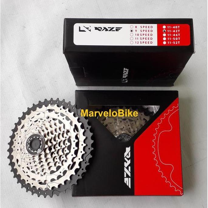 Sproket 9 Speed Raze 11-42T Cassette
