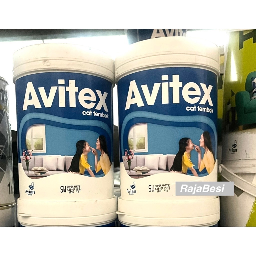 Cat Tembok Interior Avitex 1 KG - Warna Super Cat Avitex Putih