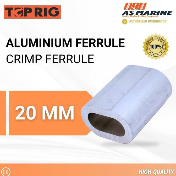 Toprig Aluminium Ferrule / Crimp Ferrule Wire Rope Sling 20 Mm
