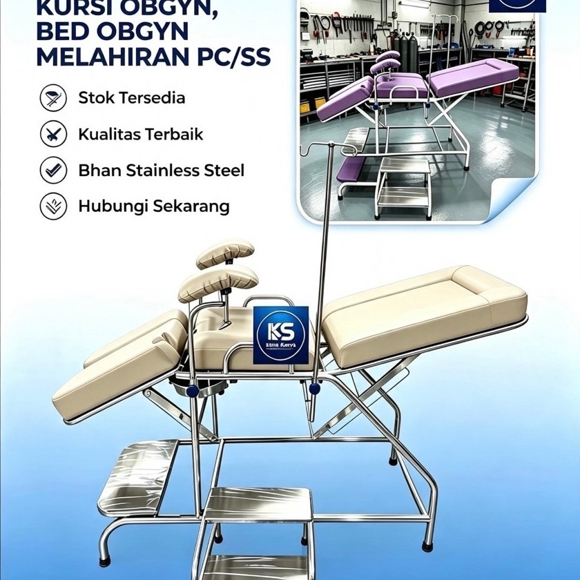 Kursi Obgyn, Bed Obgyn Melahirkan pc/ss