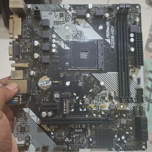 Asrock A320m Hdv Am4 bekas Normal