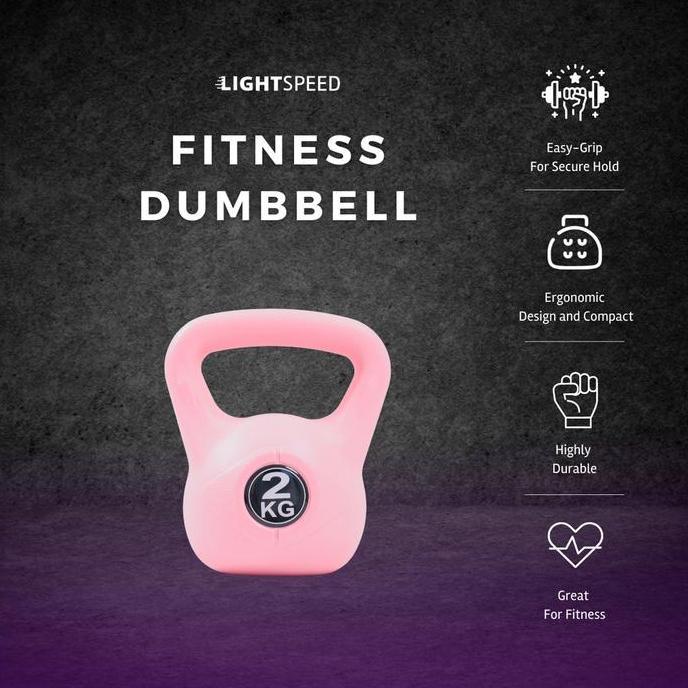 Lightspeed Kettlebell 2 Kg/Barbell 2 Kg/Dumbell / Barbel / Dumbell 2Kg