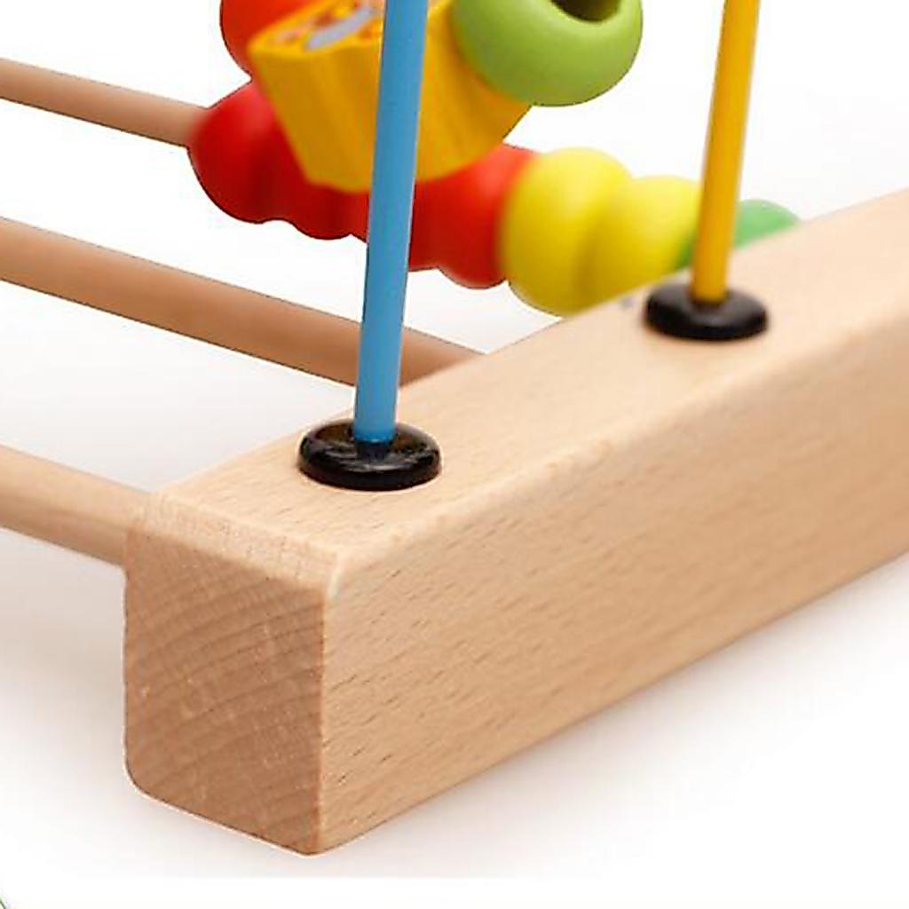 Eduational Wooden Math Toy Beads Wire Maze Learning Kids Toy for Montessori Baby hildren 3 Years