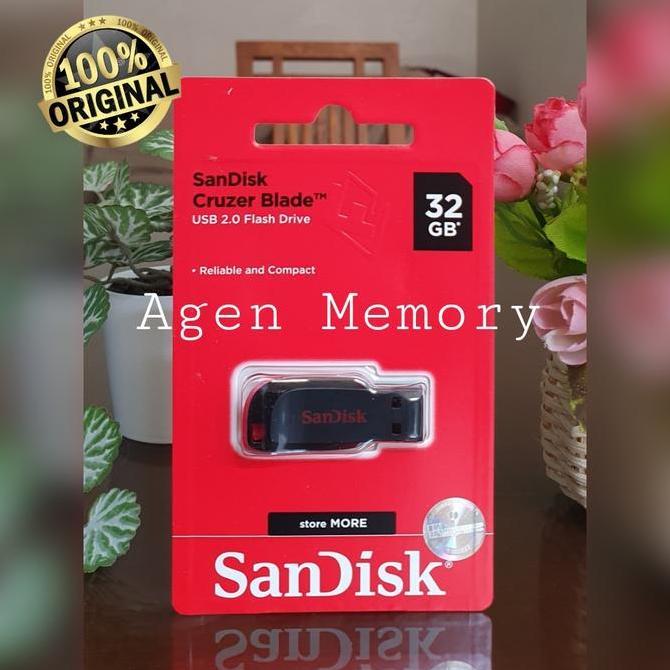 SANDISK Flashdisk 32GB Cruzer Blade CZ50 USB Sandisk 32gb 2.0 cruzer blade USB Sandisk 32gb Cruzer B