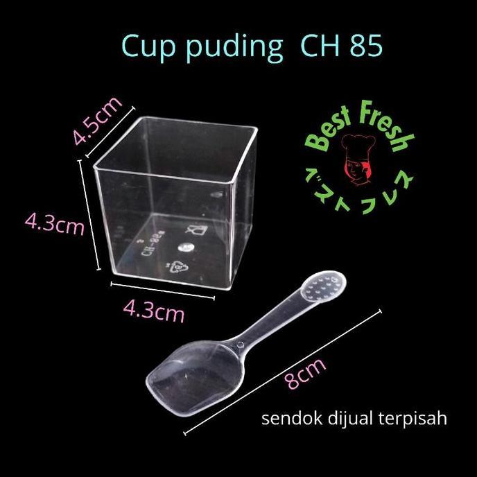 Cup Puding Gelas Jelly Ch 85 (10Pcs)