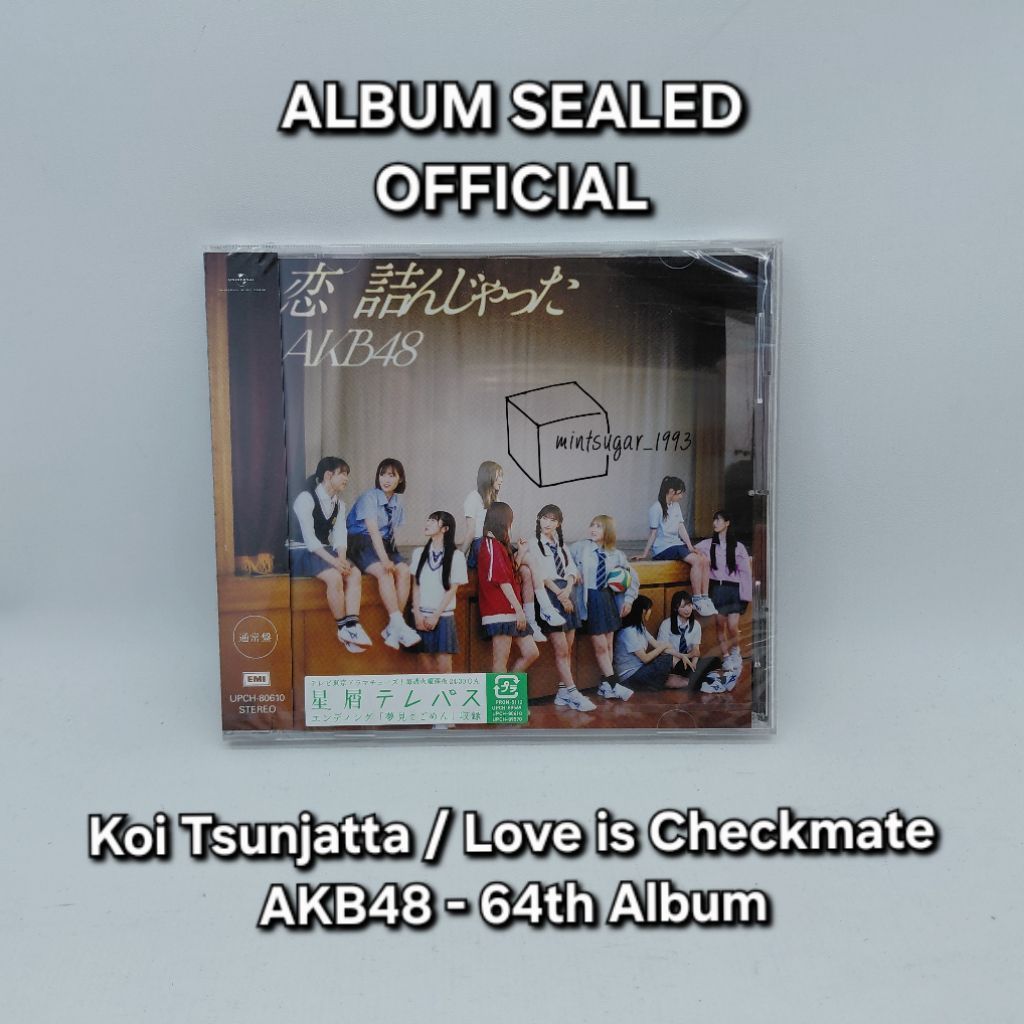 [ OFFICIAL READY SEALED ] AKB48 - 64th Single Album [ Koi Tsumunjatta / Koi Tsunjatta / Love is Chec