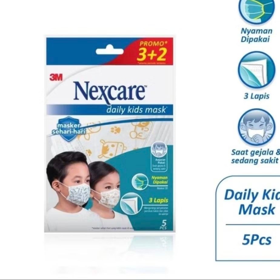 3M Masker Nexcare Daily Kids Mask MD-30 (1 pack) / Masker / Masker Nexcare