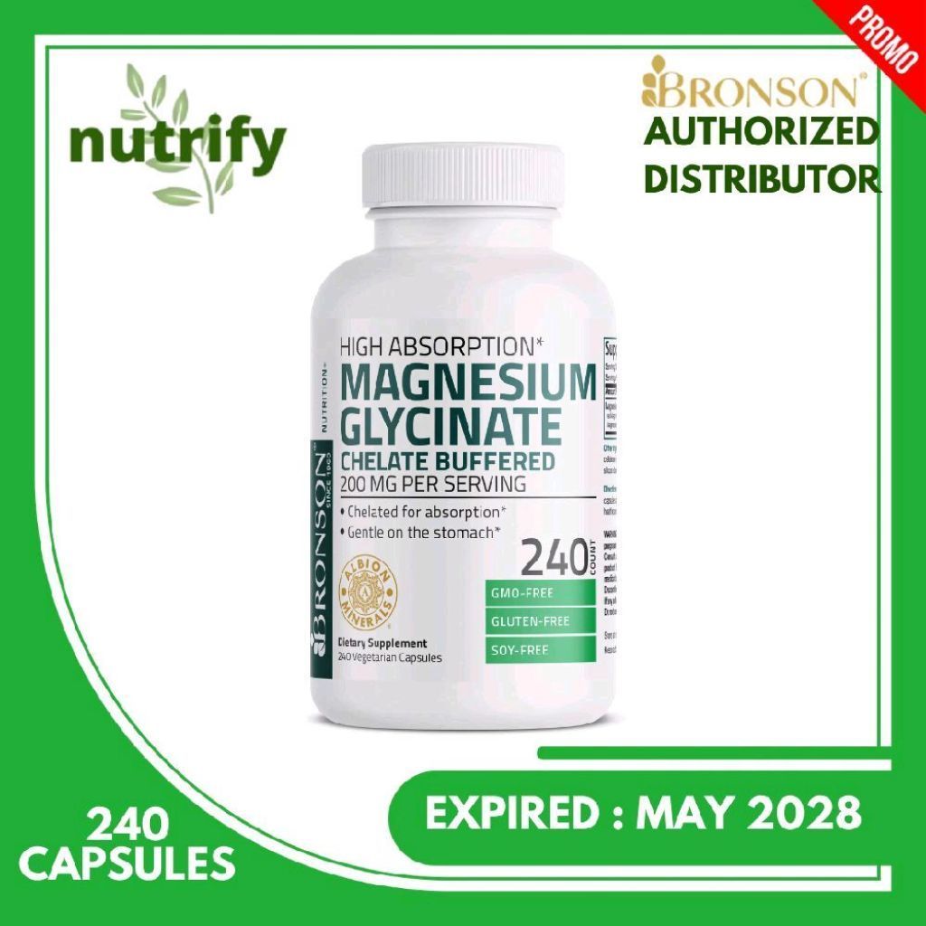 Bronson Magnesium 200 mg 240 kapsul