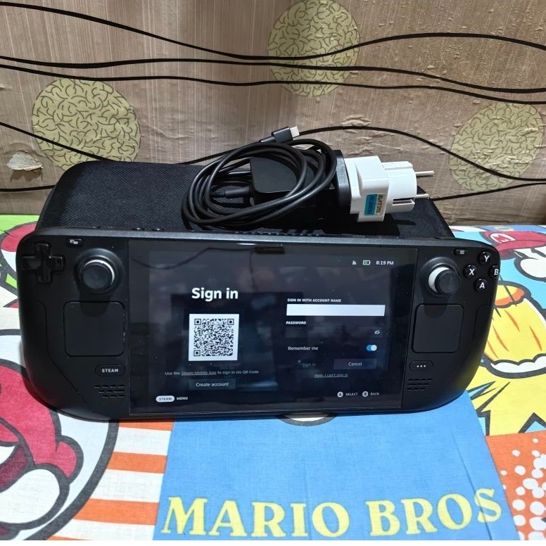 Steam Deck LCD Konsol Game Genggam