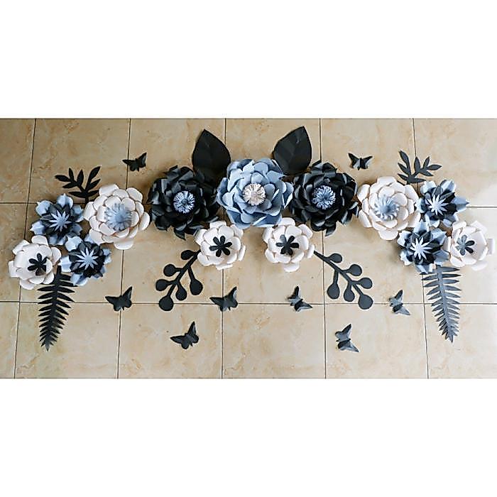 Diskon Paper Flower Dekorasi Tunangan Bunga Kertas Backdrop Lamaran Home Dekor Hiasan Rumah Aqiqah