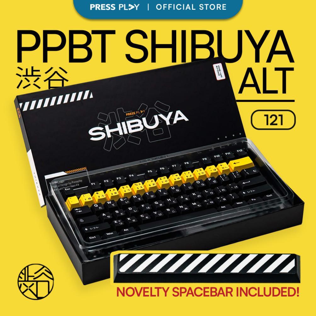 PPBT SHIBUYA ALT PBT Dye Sub Keycap Set Japanese Root by Press Play