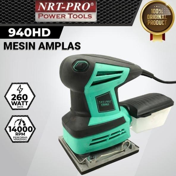 mesin amplas kayu 260w sander square orbital NRT-Pro 940 HD / NRT 940