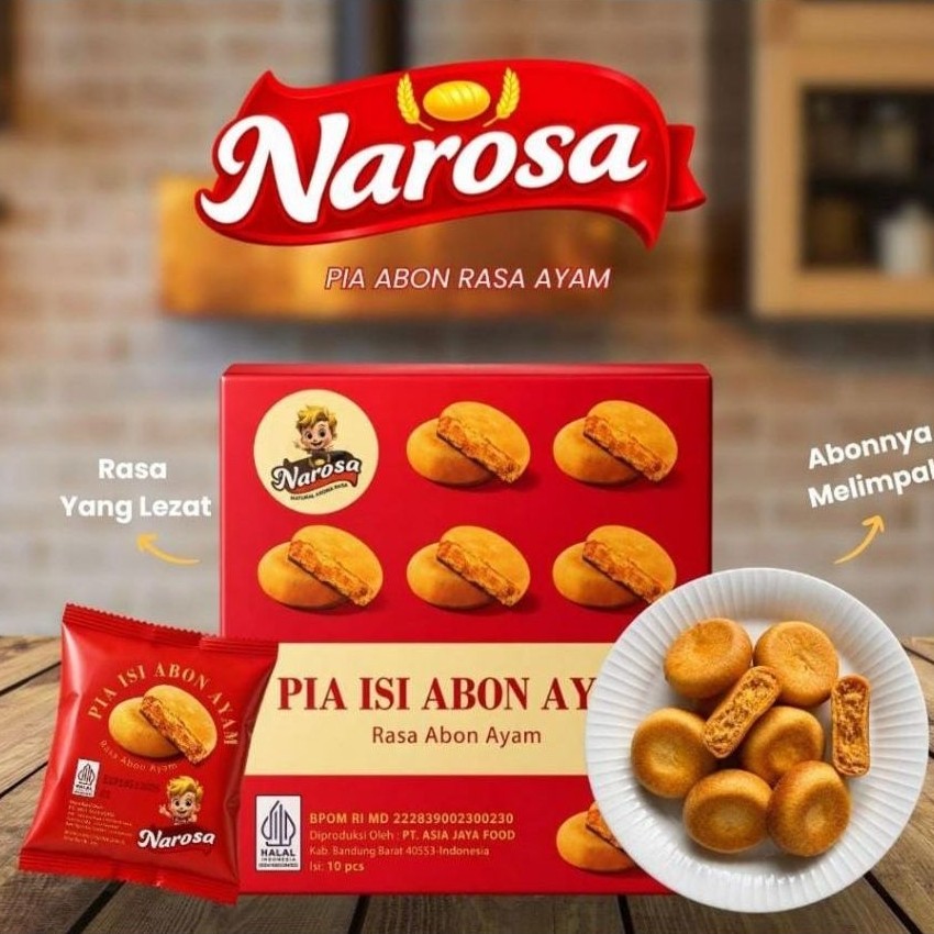 Narosa Bakpia Abon ( 1 box isi 10 pcs )