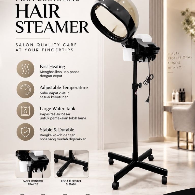 TakedaPro TKD-1812M-1 Hair Steamer kaki bintang