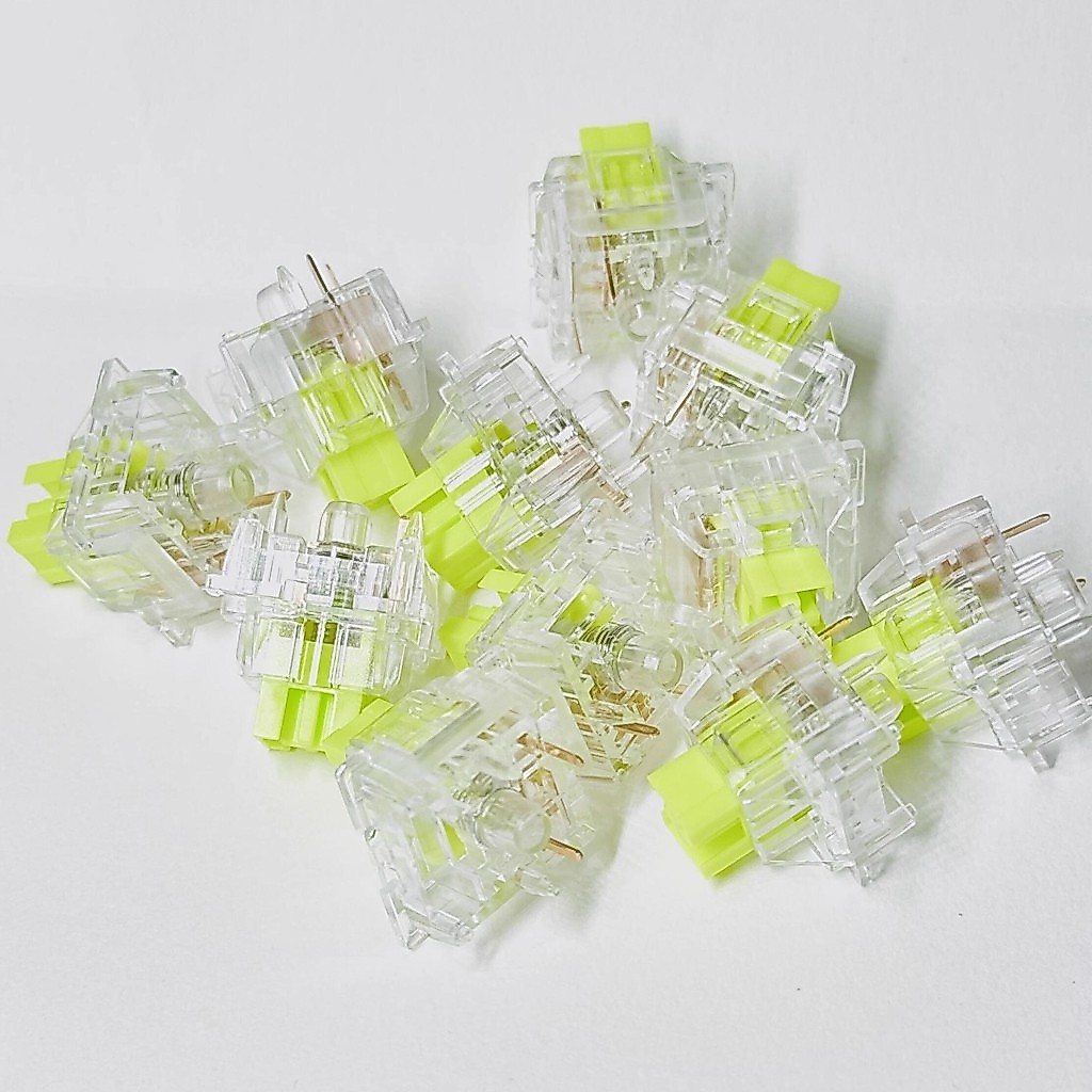 Outemu Crystal Clear V3 Silent Peach Switch Lubed Lemon Switches Mechanical Keyboard Linear Tactile